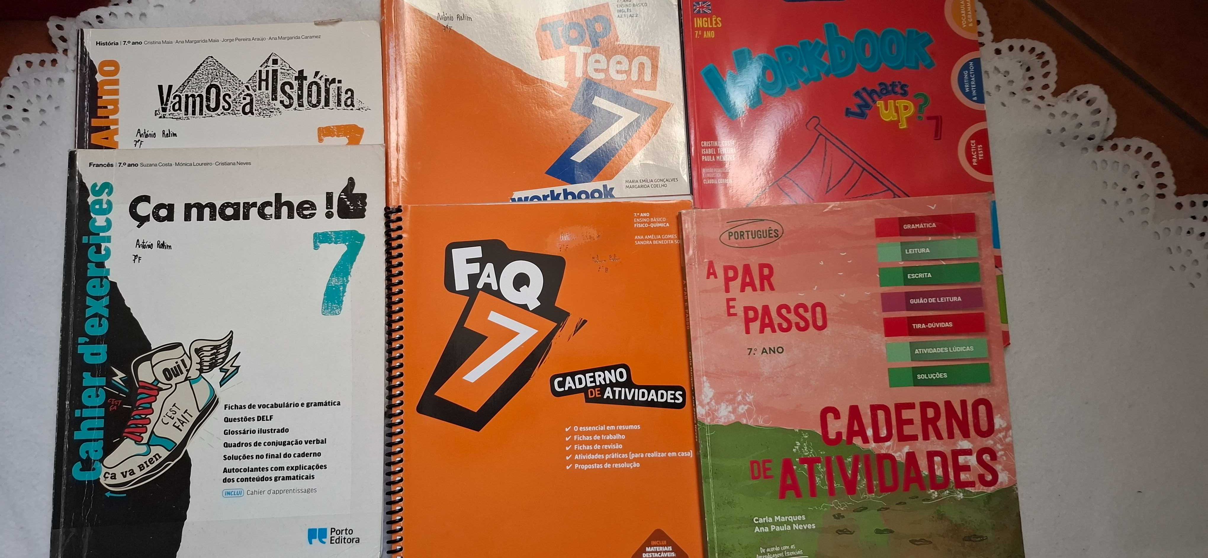 Cadernos de atividades 7.ano