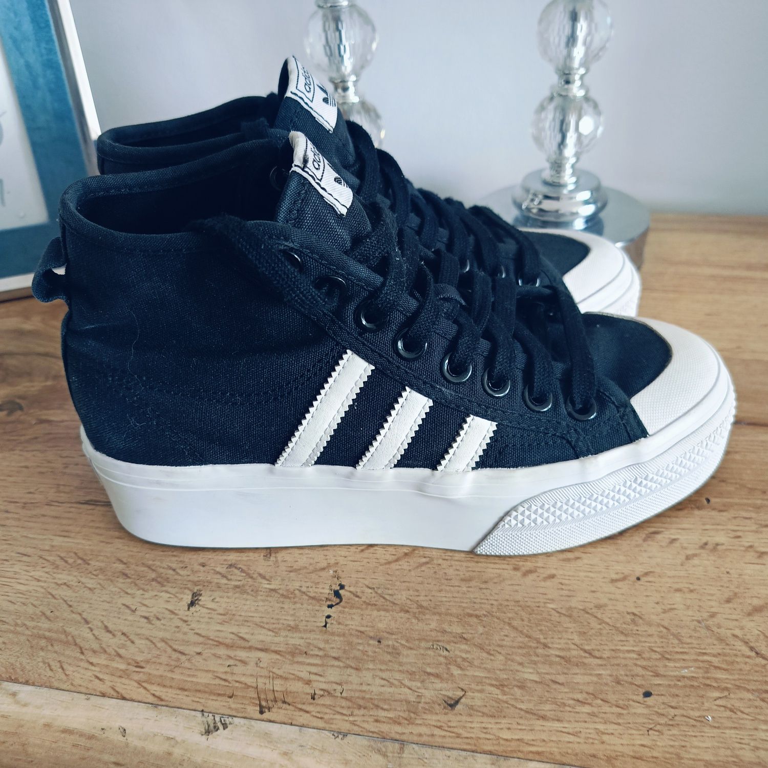 Trampki adidas nizza platforma 38 czarne