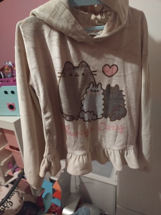 Welurowa bluza Pusheen dla dziewczynki Sinsay