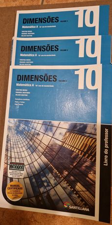 Matemática A "Dimensões" 10  (vol. 1, 2 e 3)