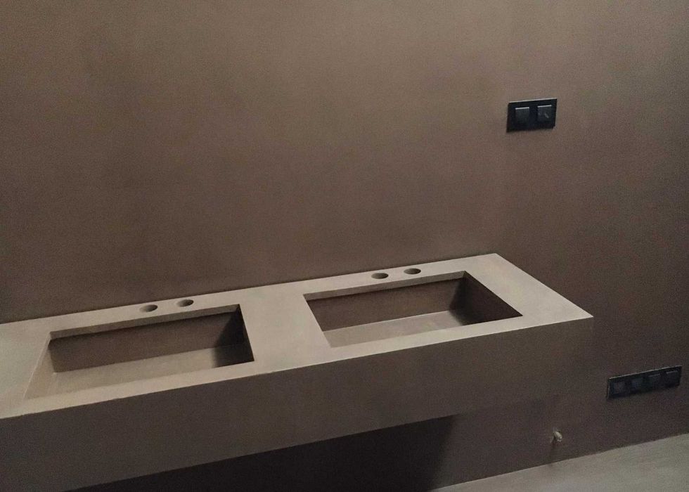 Microcimento . acabamentos e mobiliário