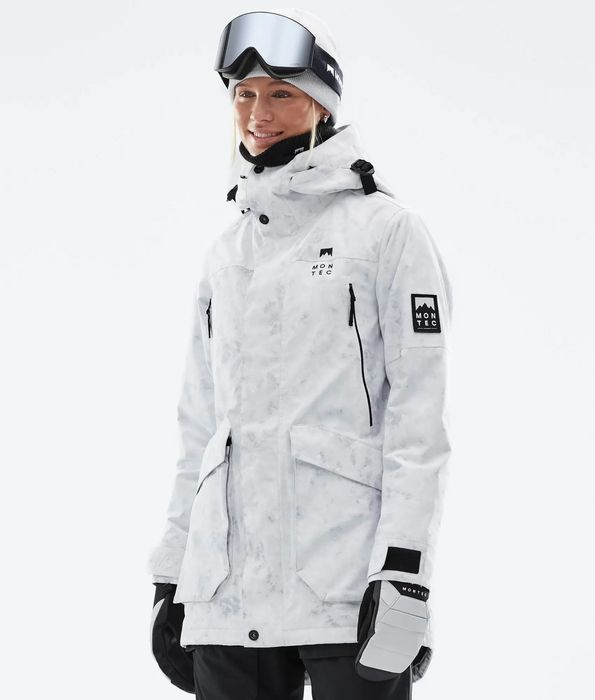 Гірськолижний жіночий костюм MONTEC Virago W White Tiedye+Fawk W Black