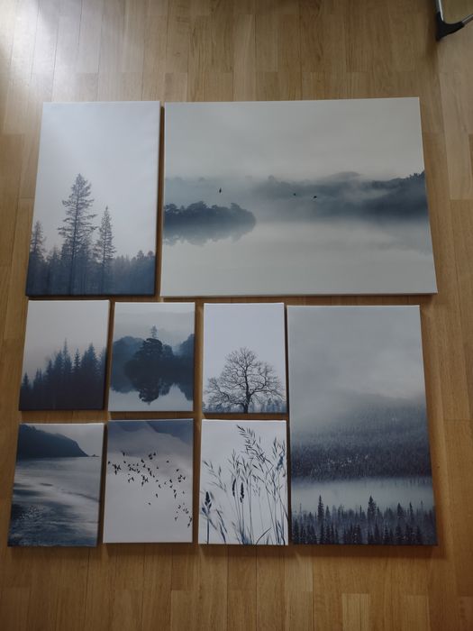 Conjunto 9 quadros IKEA - GRÖNBY OPTIMO Estado