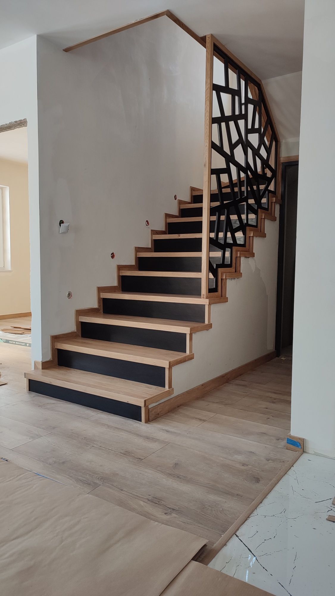 Schody na beton wraz z balustradą