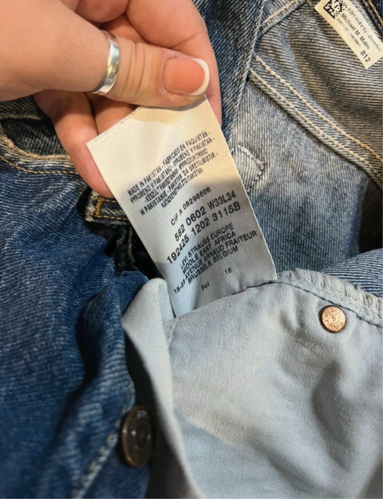 Spodnie Levi’s męskie model 582 W33 L34