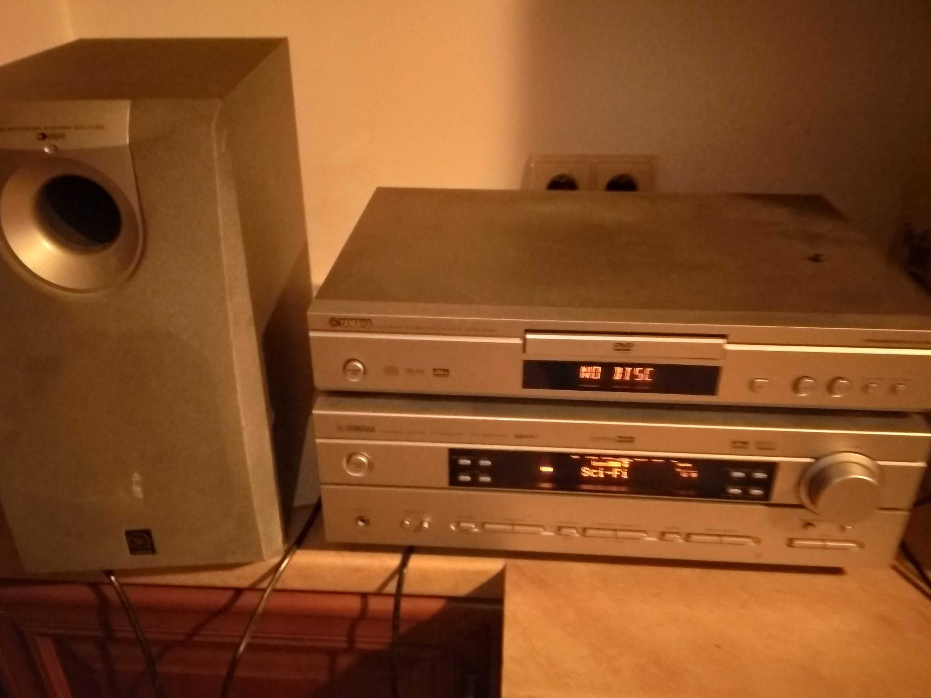 Amplituner yamaha AV SW-P130 RX-V661 HTR-563 CD subwoofer aktywny