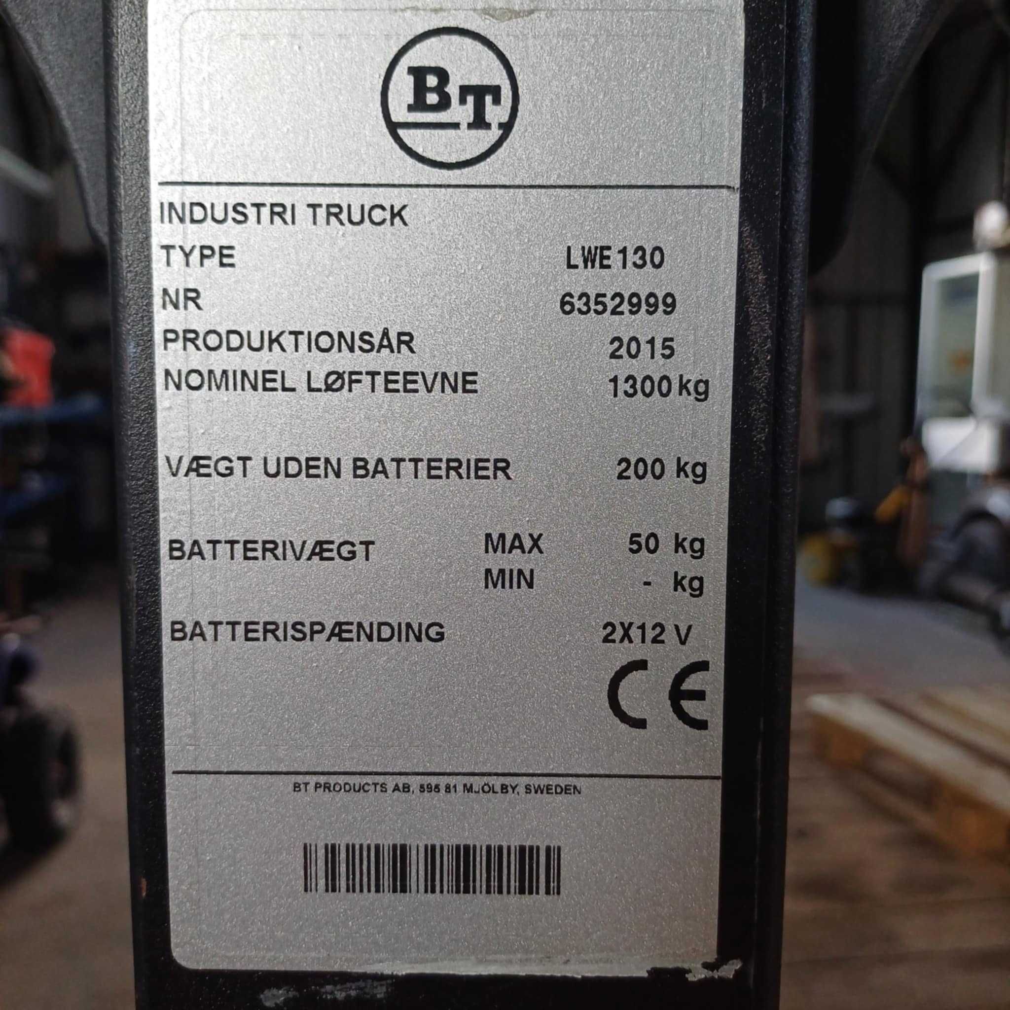 Wózek Paletowy Paleciak Elektryczny Toyota BT LWE 130