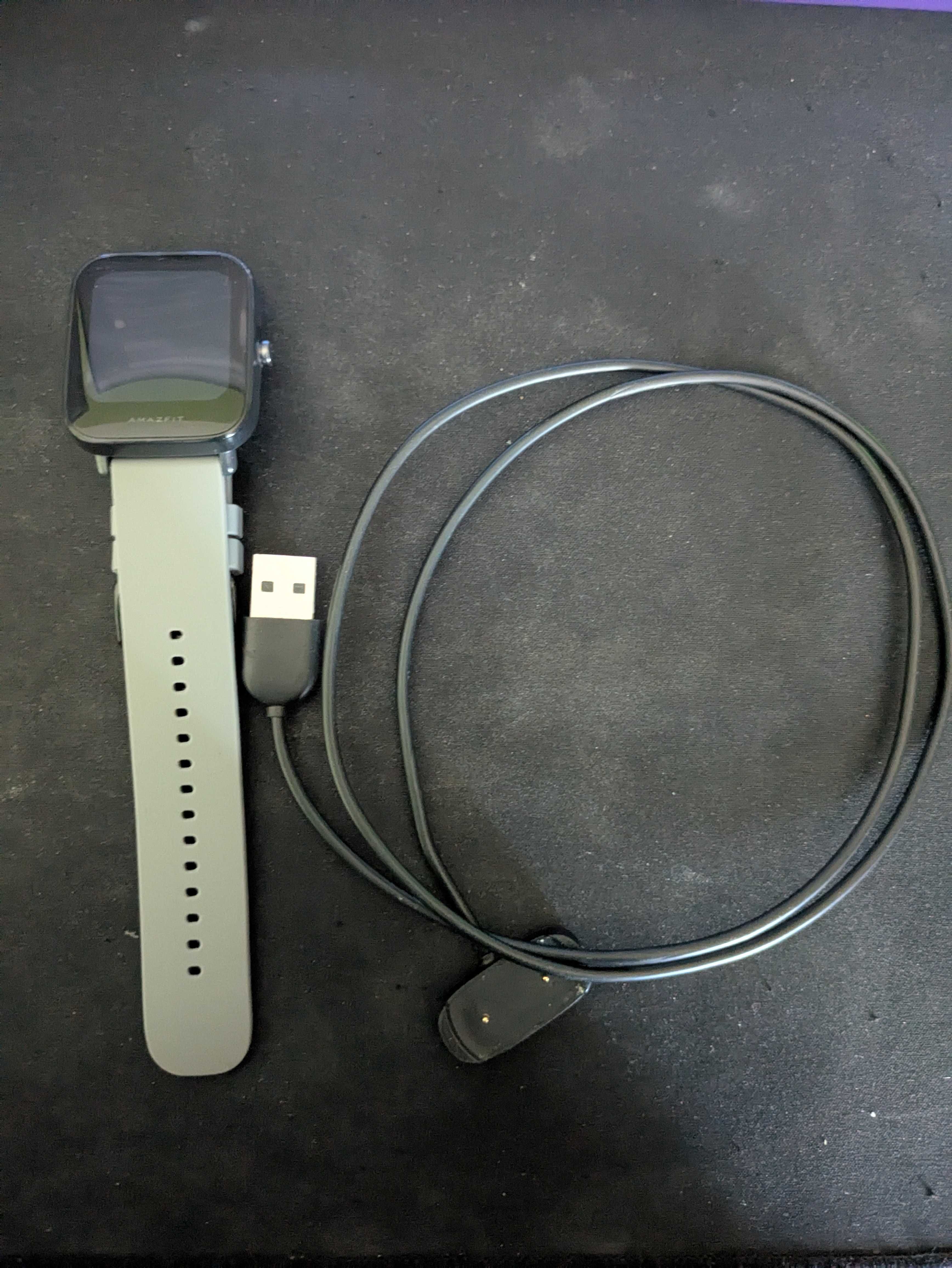 Zegarek Huami Amazfit Bip U Pro Black z nową opaską