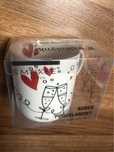 Kubek porcelanowy walentynki stylowy piękny 380/330 ml smukee