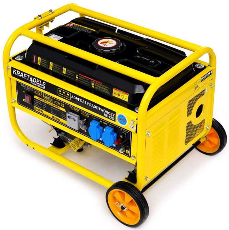 KRAFT&DELE Agregat 7km Generator Prądu 3800w 230v/50hz Jednofaz KD125
