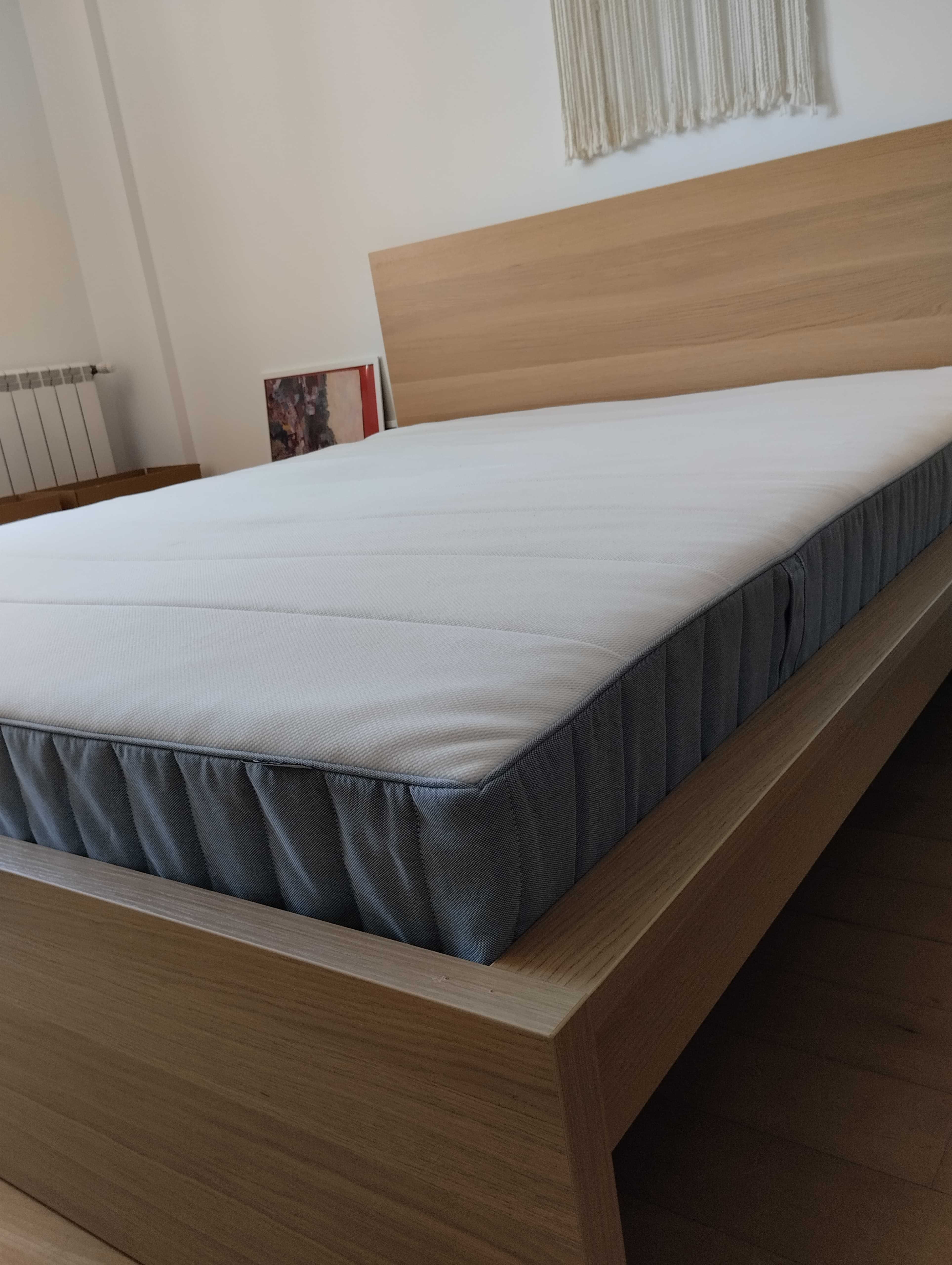 Malm Bed Frame and Vesteroy Mattress