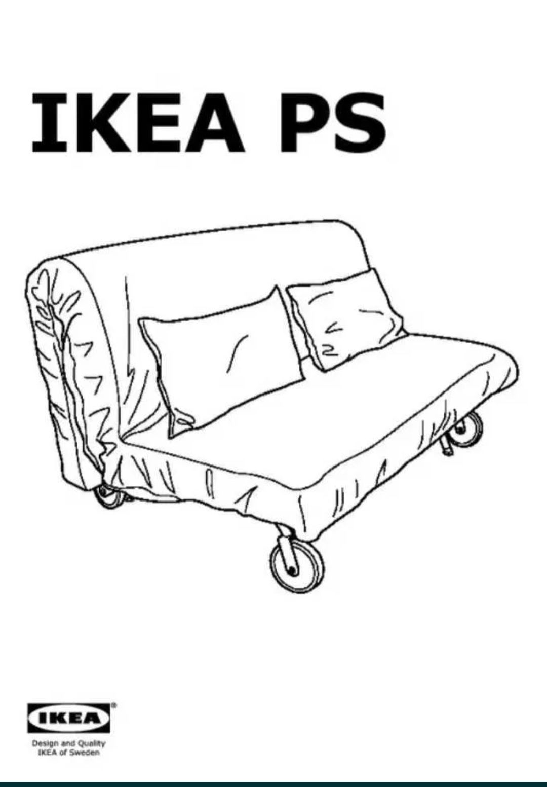 Vende-se um sofá de dois lugares do IKEA LOVAS PS