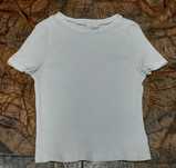 Top na krótki rękaw, H&M, biały, rozmiar S
