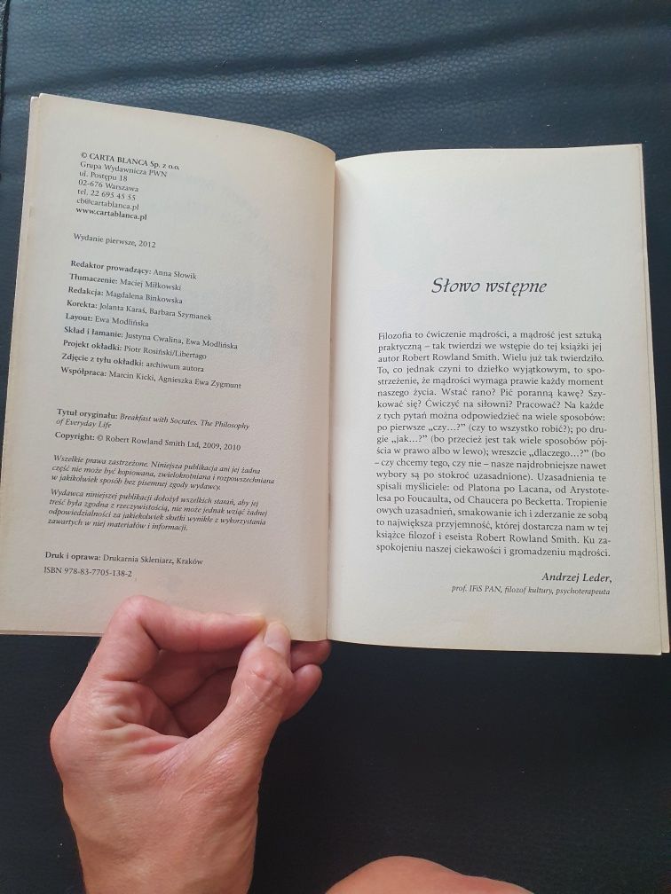 Śniadanie z Sokratesem filozofia na talerzu Robert Rowland Smith