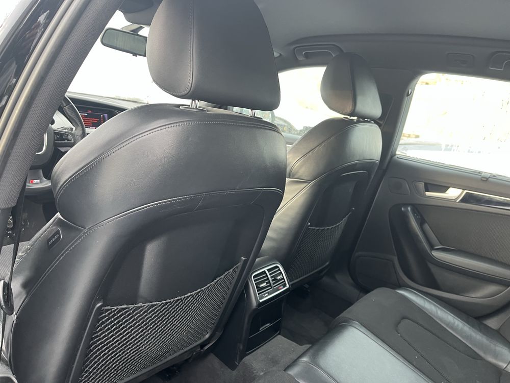 AUDI A4 S4 B8 A5 8T 5d SLINE fotele skóra czarne boczki rolety SUPER