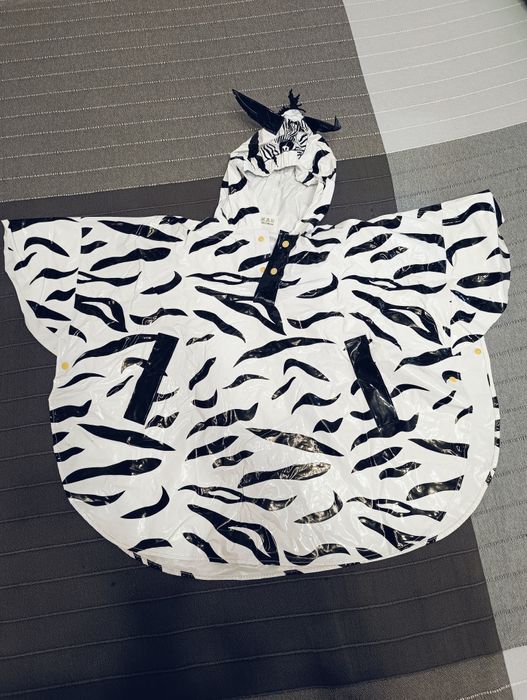 Ponczo przeciwdeszczowe zebra r.104/110