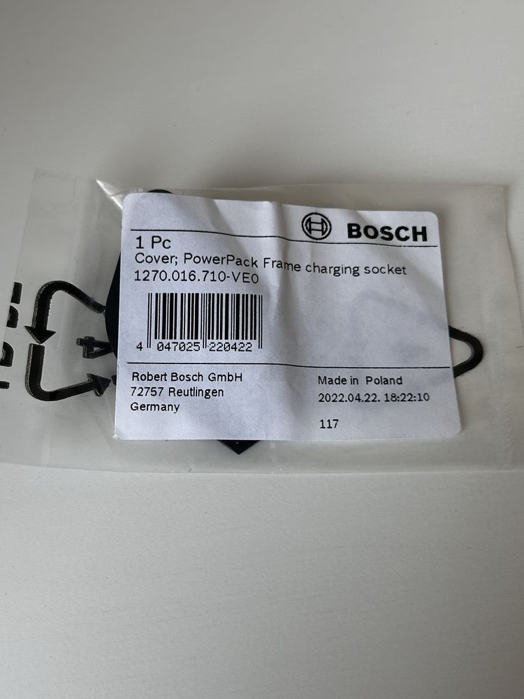 zaślepka gniazda ładowania Bosch PowerTube/PowerPack dekiel cover