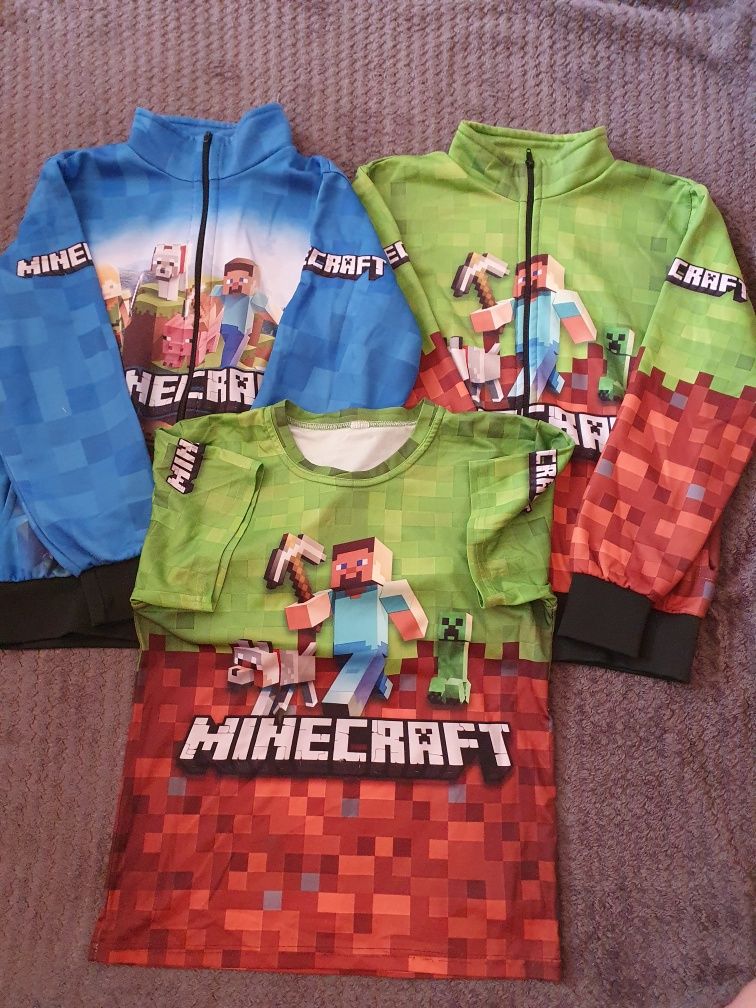 Bluzy Minecraft +koszulka