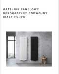 Grzejnik dekoracyjny pionowy, biały