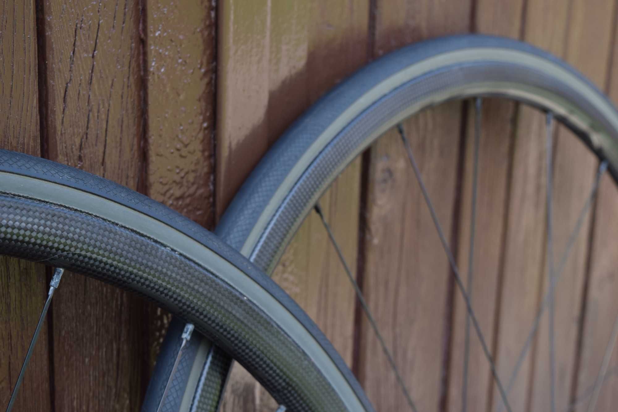 Koła karbonowe Vision TC24 w świetnym stanie / Shimano / Pokrowiec