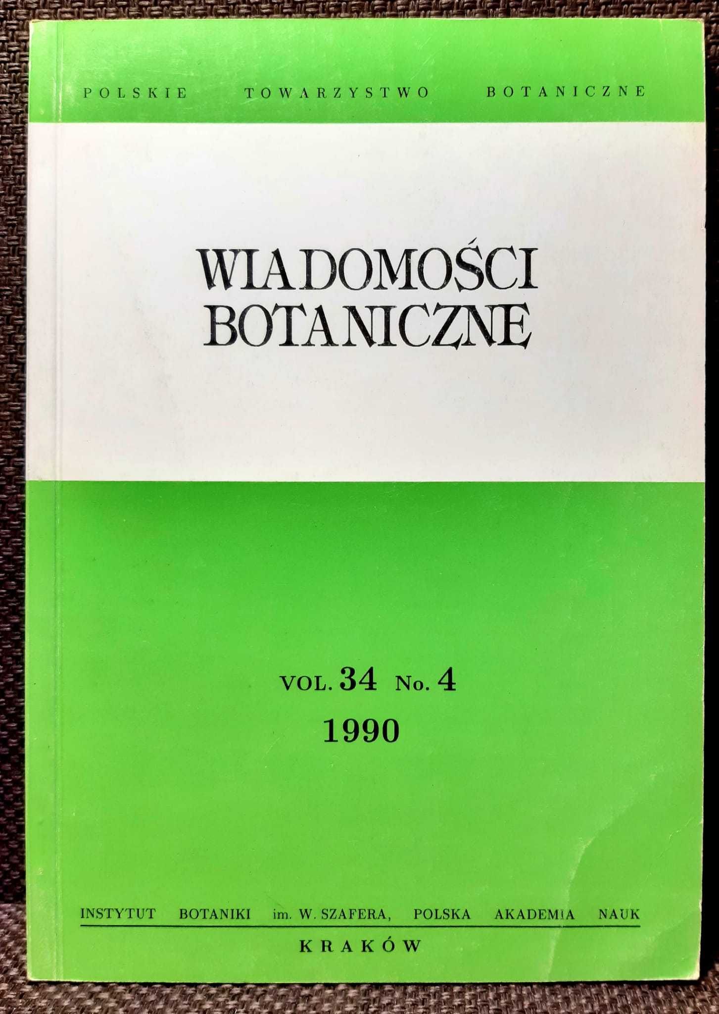 Wiadomości Botaniczne Vol. 34 No. 4