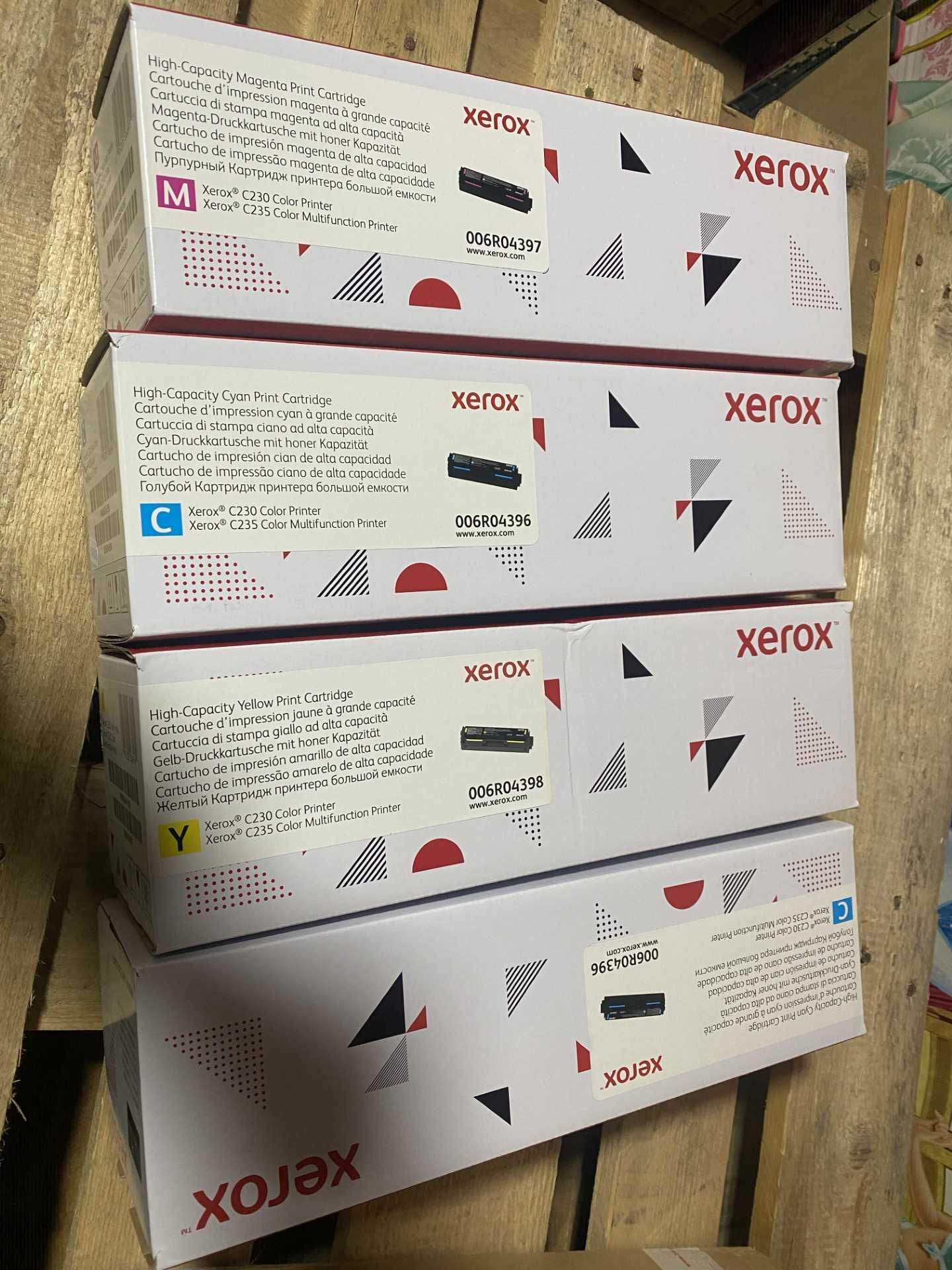 9szt toner Xerox C230/235 black cyan magenta yellow czarny zestaw tusz