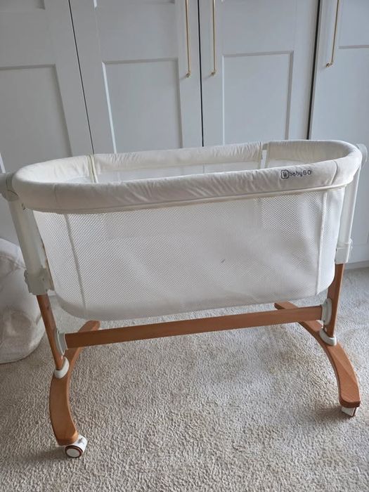 Łóżeczko dostawne BabyGO Amila Creme kołyska 2w1