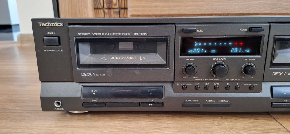 Magnetofon Kasetowy Technics RS-TR333 ! BDB STAN ! Paski do wymiany !