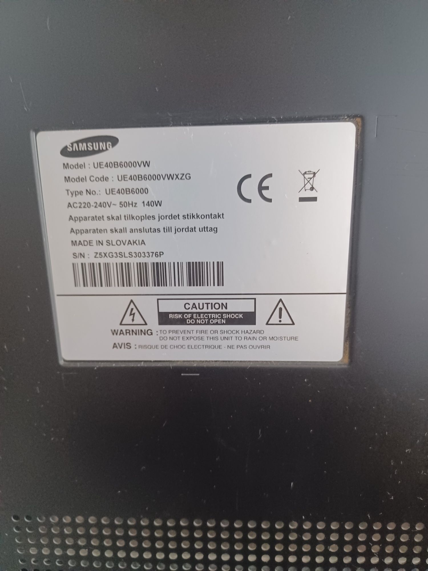 Tv Samsung 40 cali z wejściem internetowym