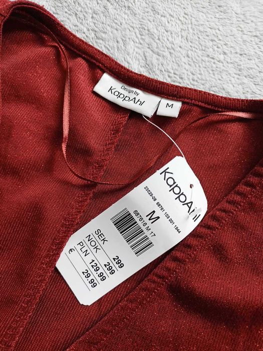 NOWA Z METKĄ damska, mieniąca się bluzka KappAhl - rozmiar M