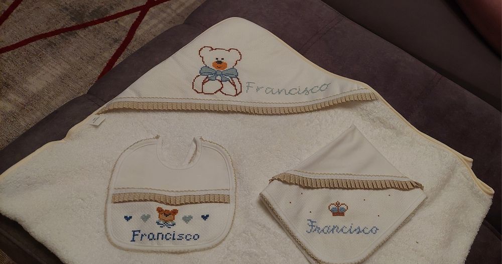 Conjunto Ponto cruz bebé