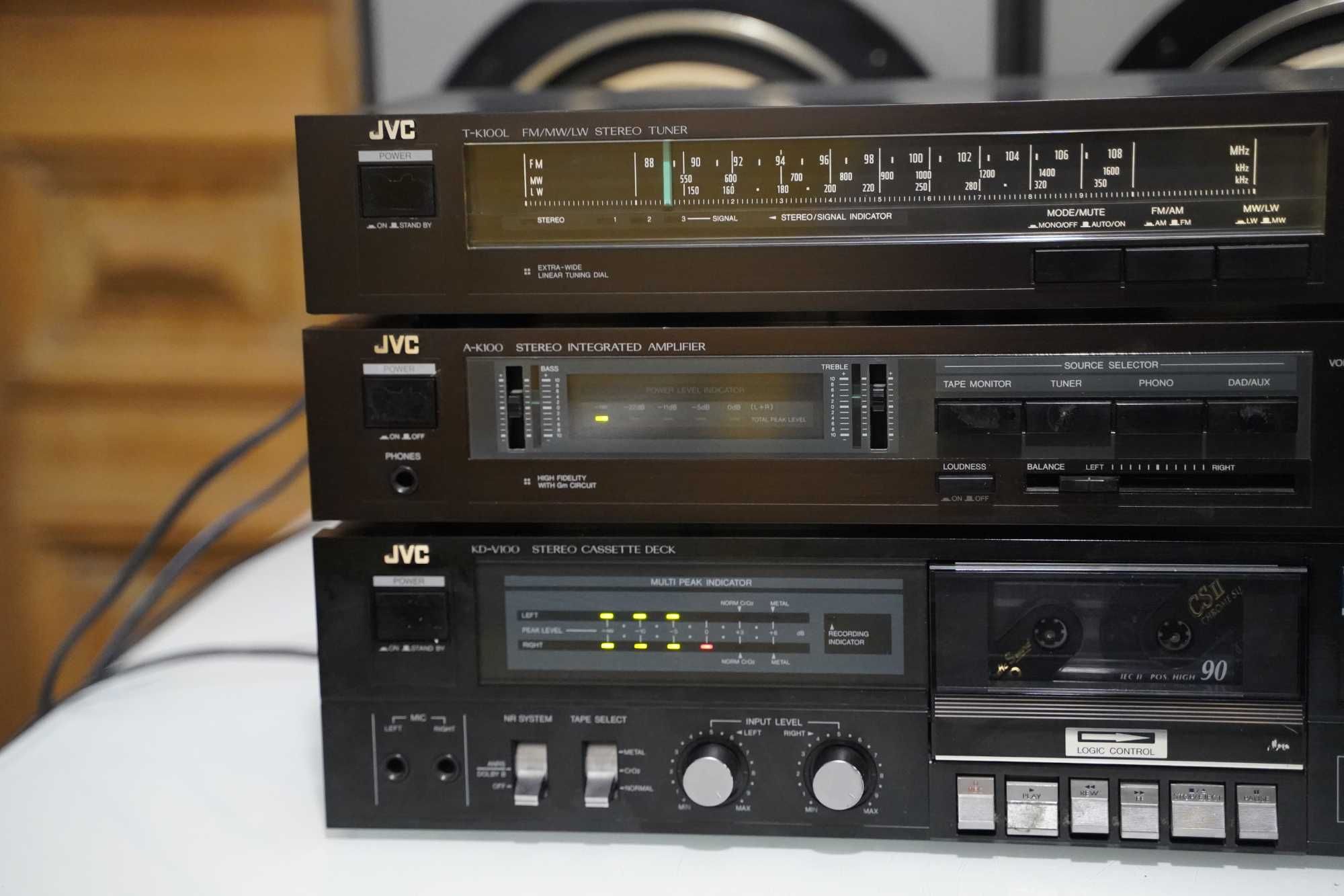 Wieża JVC stereo Hifi- 3 ładne vintage modele