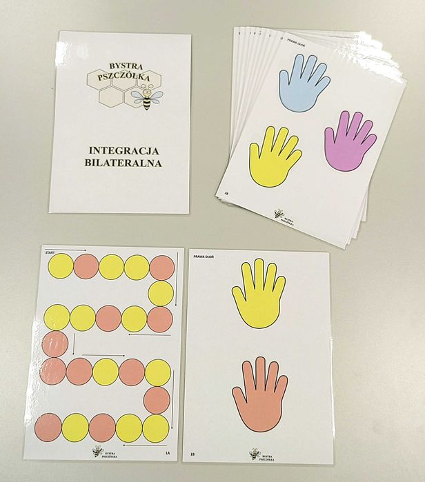 Integracja bilateralna, terapia ręki, ZKK - plansze, rozwój dziecka