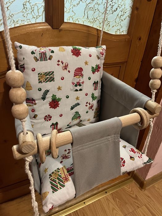 Гойдалка дитяча + подушки