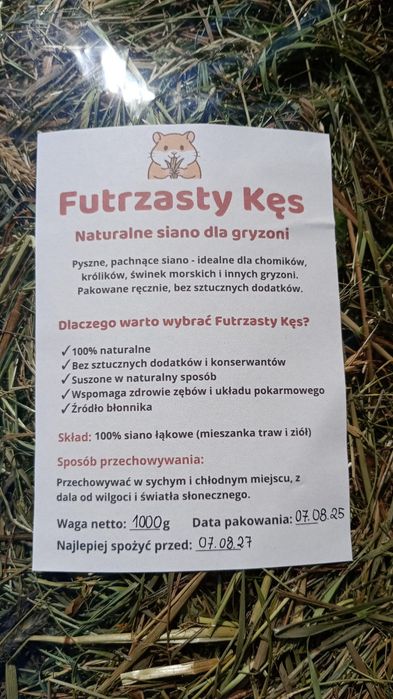 Siano dla gryzoni Futrzasty Kęs