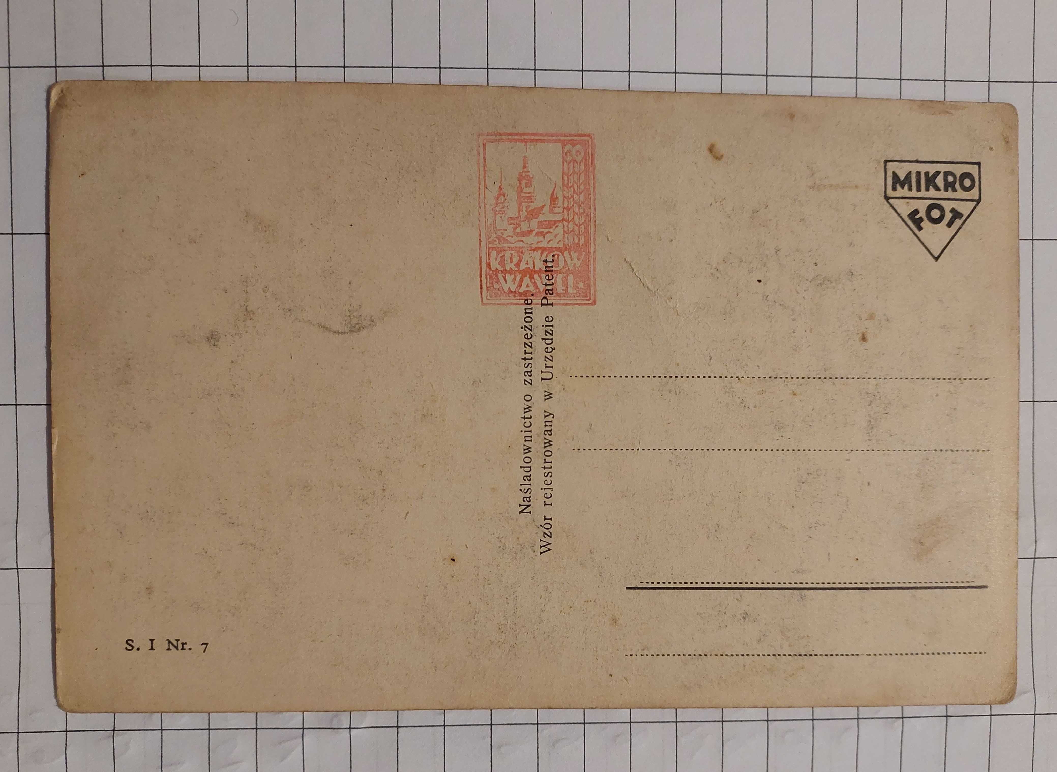 Stara pocztówka kartka pocztowa widokówka Kraków Katedra