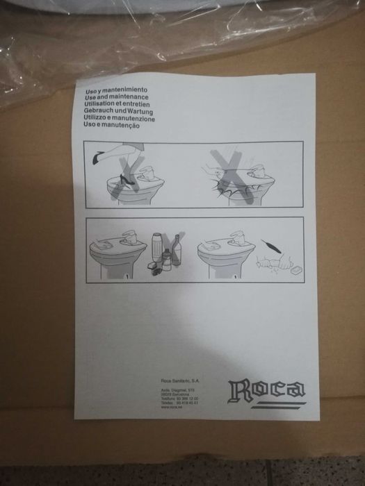 Tampos de bidé da marca Rocca, modelo Dama (NOVOS)