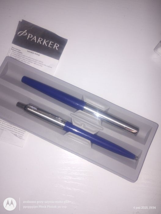 Wieczne pióro i długopis Parker