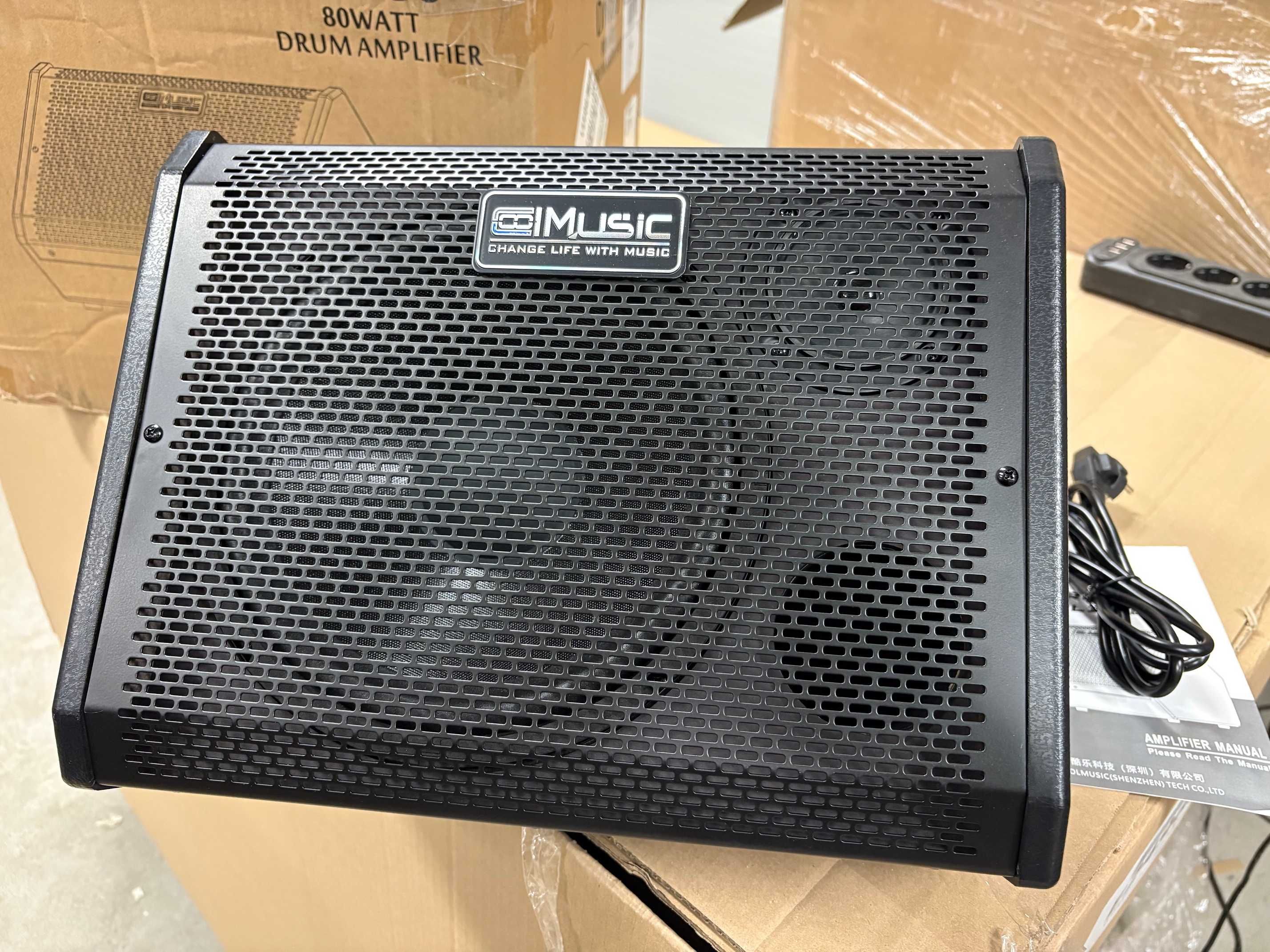 Coolmusic DM80 AMP 80watowy elektroniczny wzmacniacz perkusyjny BT USB