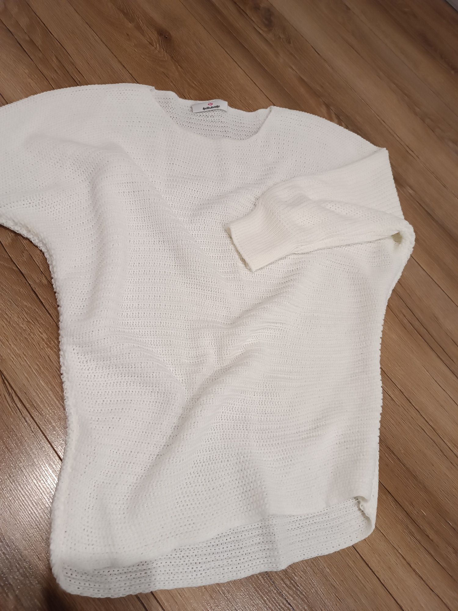 Sweter oversize ecru
