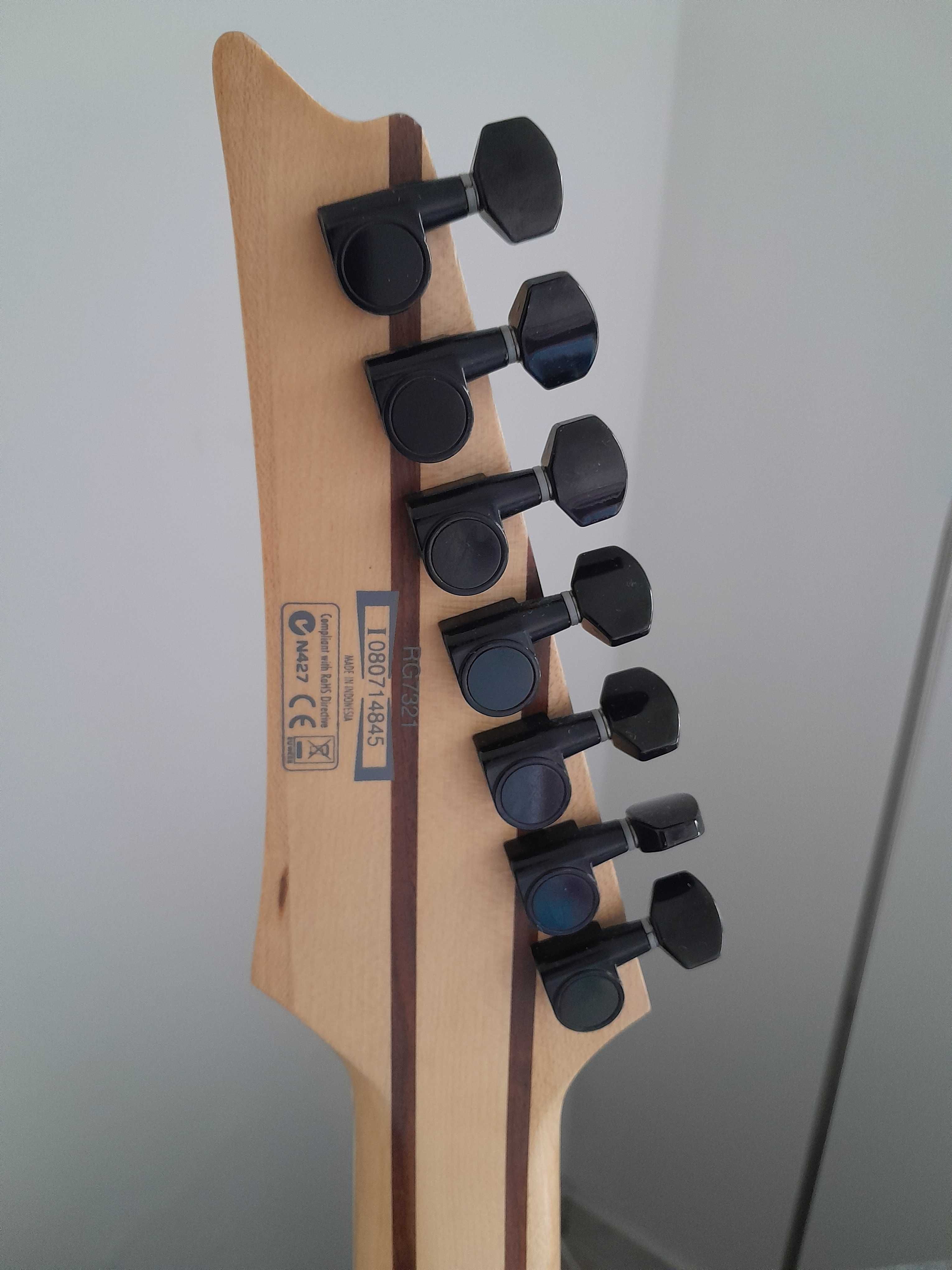 Ibanez RG7321, 7 strun, DiMarzio, Indonezja, siodełko kość. Zamiana