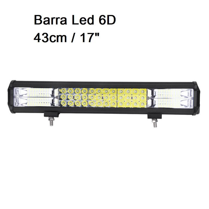 Barra Led 6D 30cm 43cm T T 4x4
