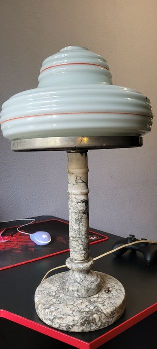 Лампа мармурова настільна, кабінетна 20 століття