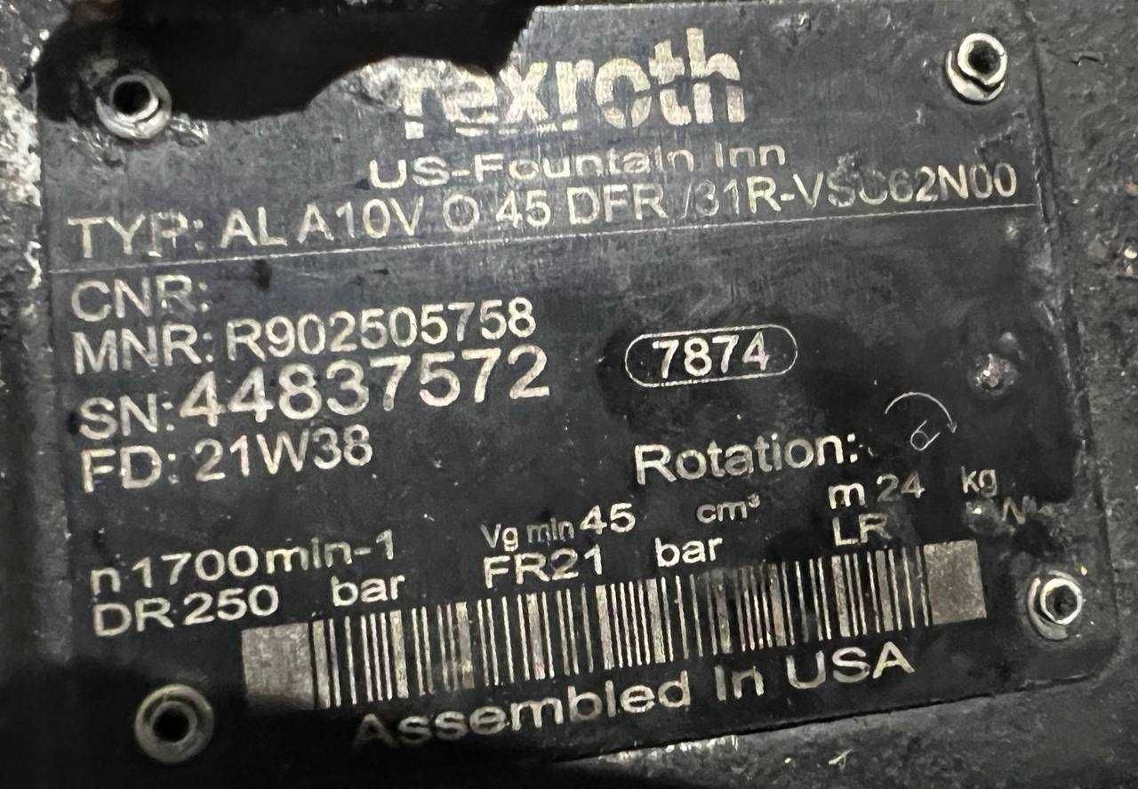 Rexroth AL A10VO45 (AL A10V O 45 DFR /31R-VSC62N00) Pompa hydrauliczna