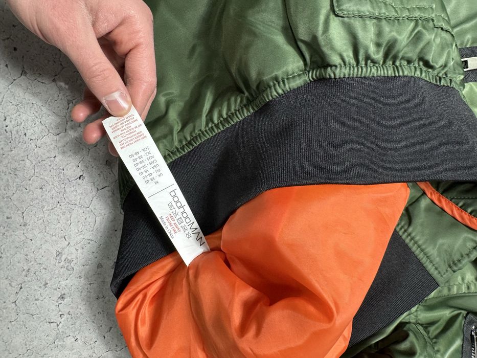 Мужская Курточка Бомбер Man Boohoo Хаки Идеал S-M Размер