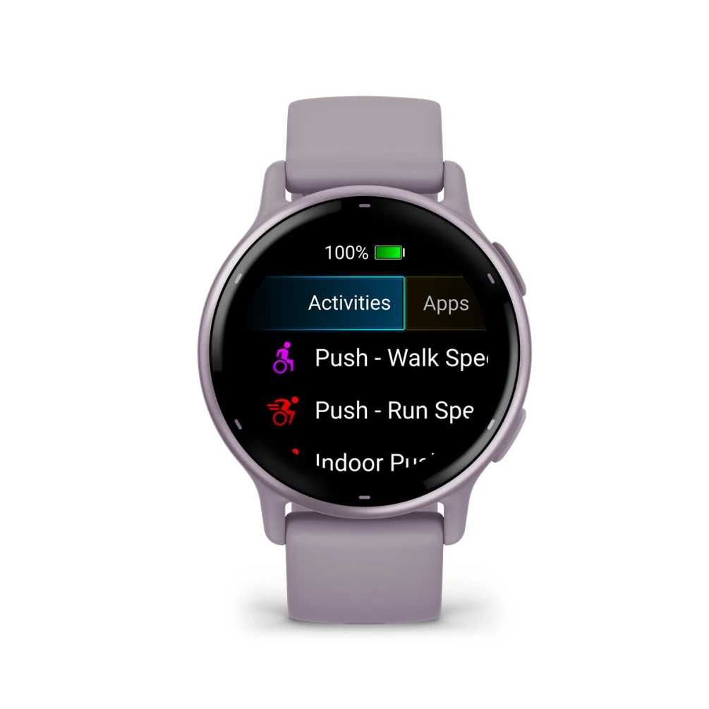 Garmin vivoactive 5 з алюмінієвим безелем металік орхідея 010-02862-13
