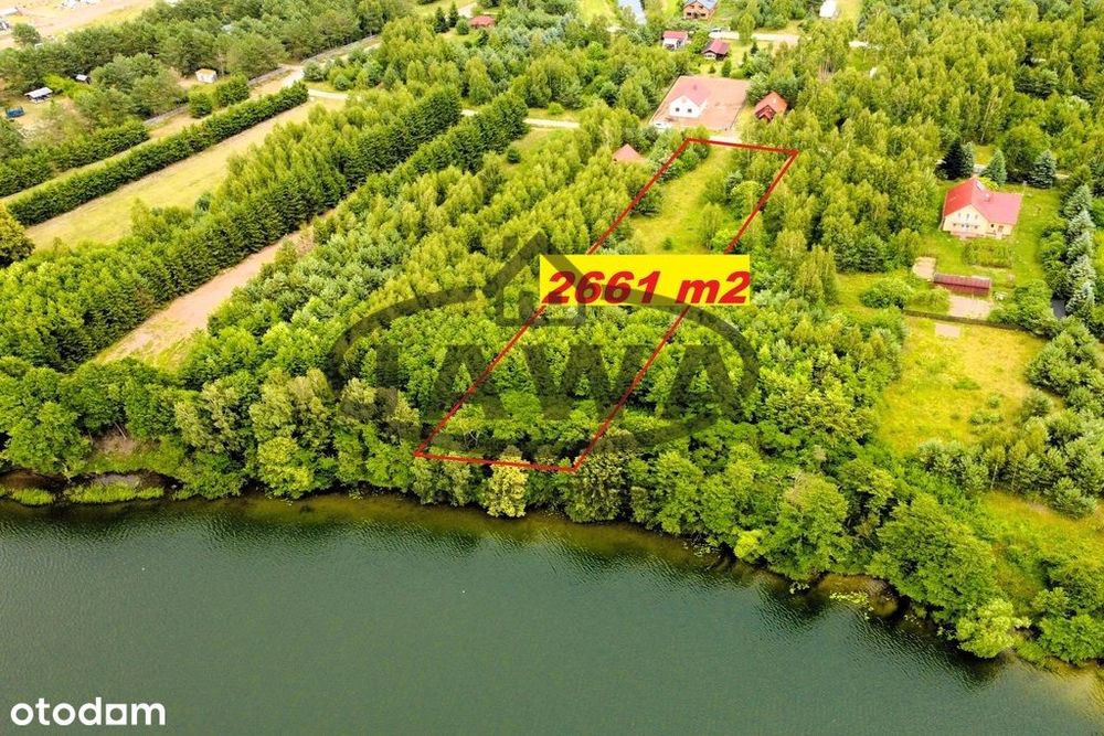 Działka z linią brzegową, plan miejscowy, media