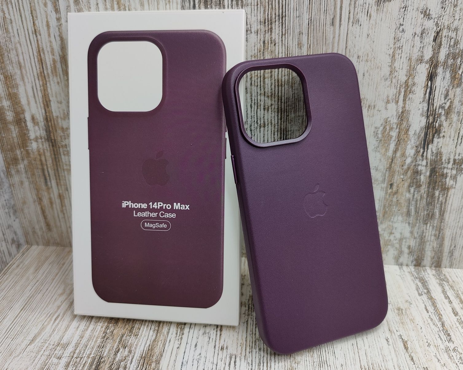 Чехол Leather Case MagSafe на iPhone 14 Pro Max/ 14 Pro