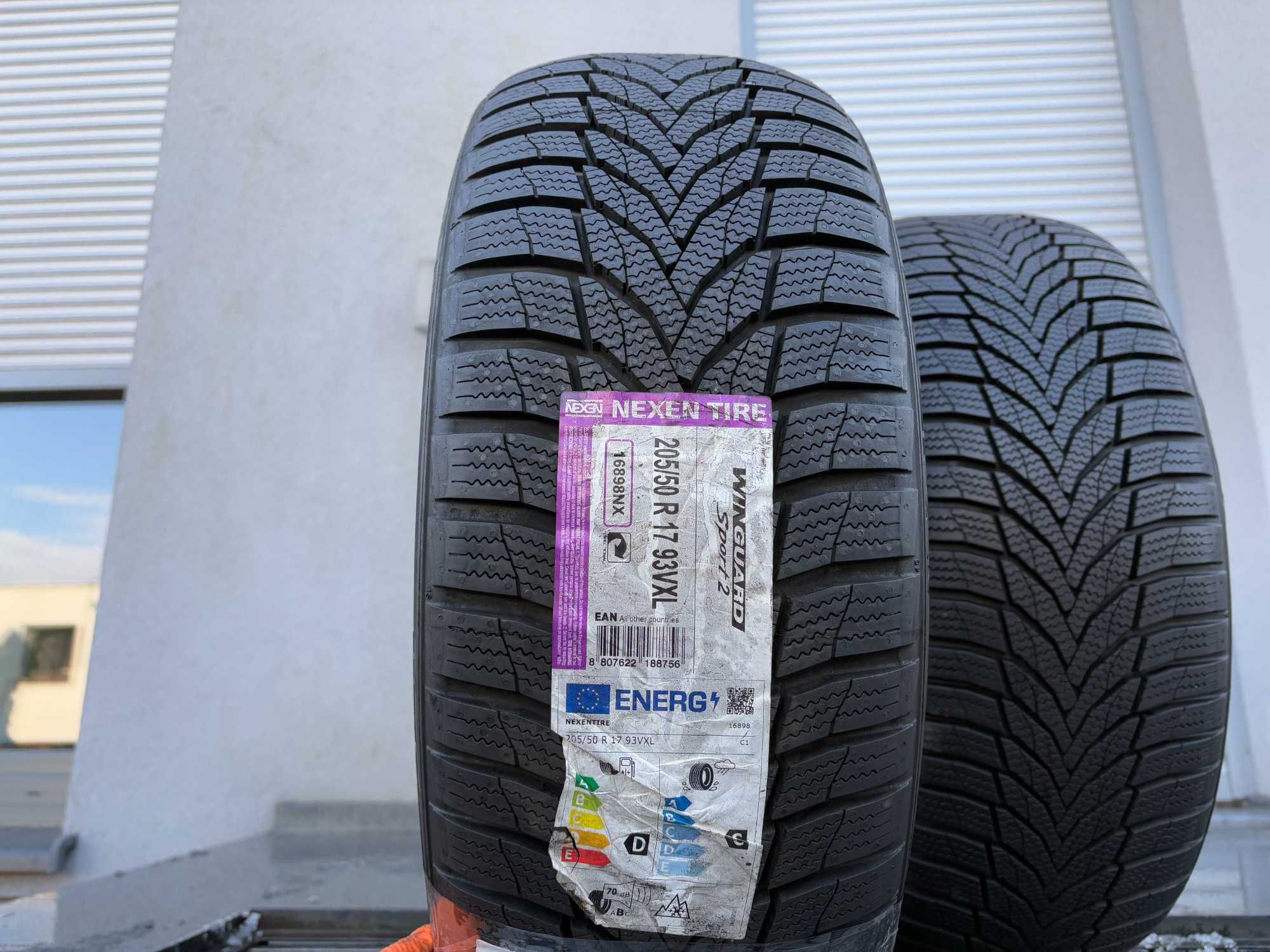 2szt zimowe 205/50R17 Nexen 8,2mm 100% bieżnika 2023r/21r Z39 gwar