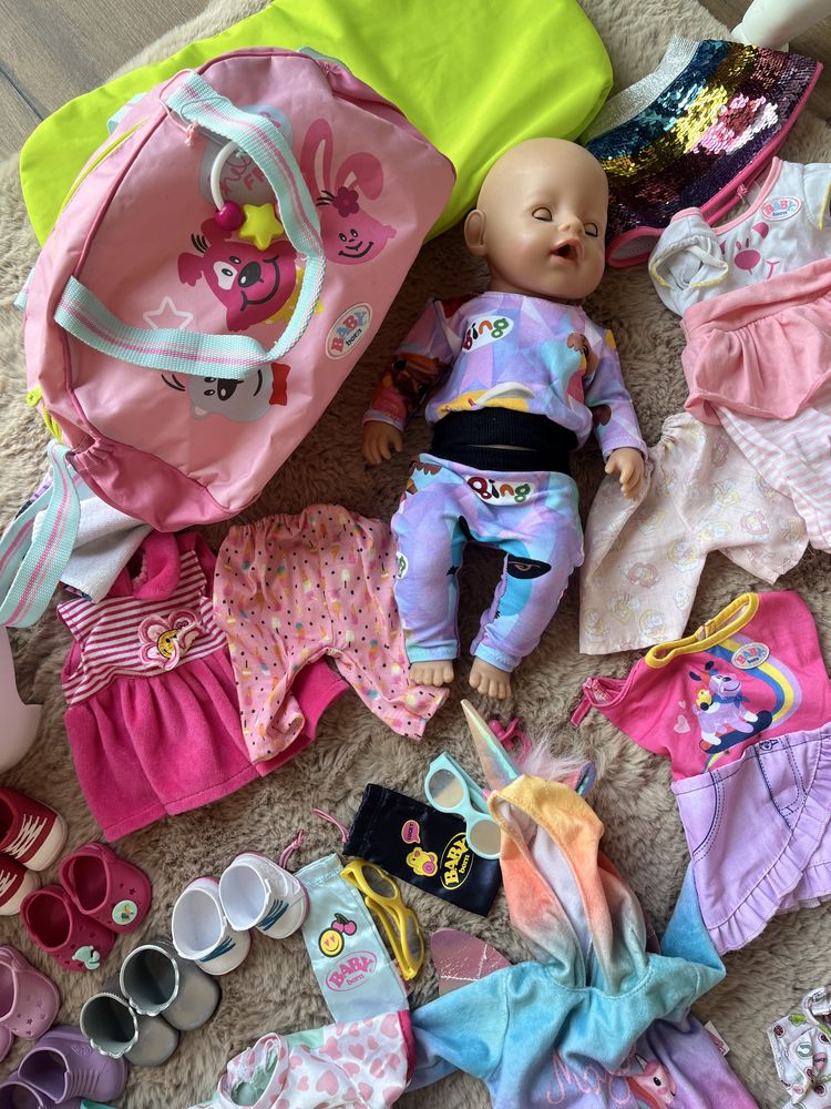 Duży zestaw baby born 2 lalki